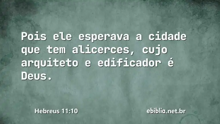 Hebreus 11:10