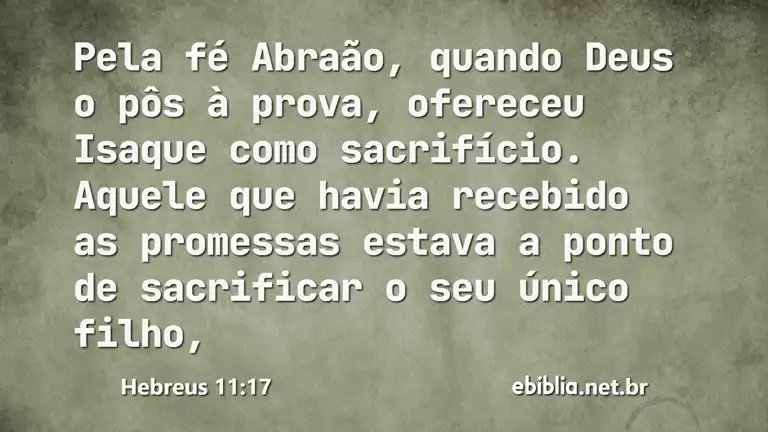 Hebreus 11:17