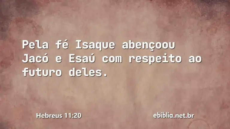 Hebreus 11:20