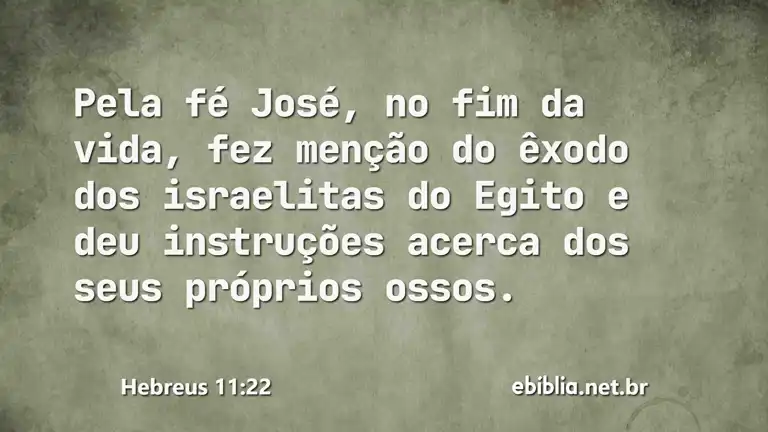 Hebreus 11:22