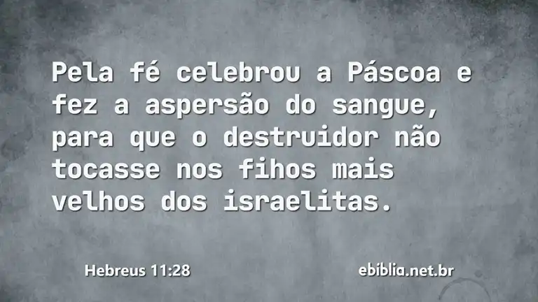 Hebreus 11:28