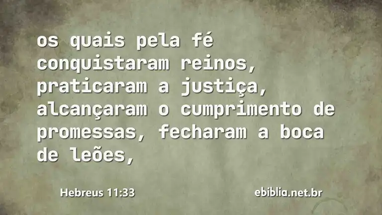 Hebreus 11:33