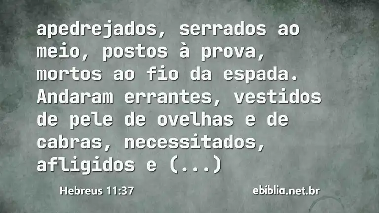 Hebreus 11:37