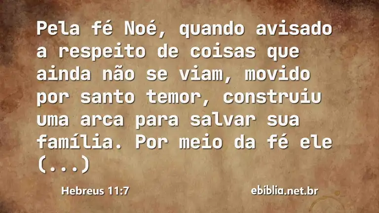 Hebreus 11:7