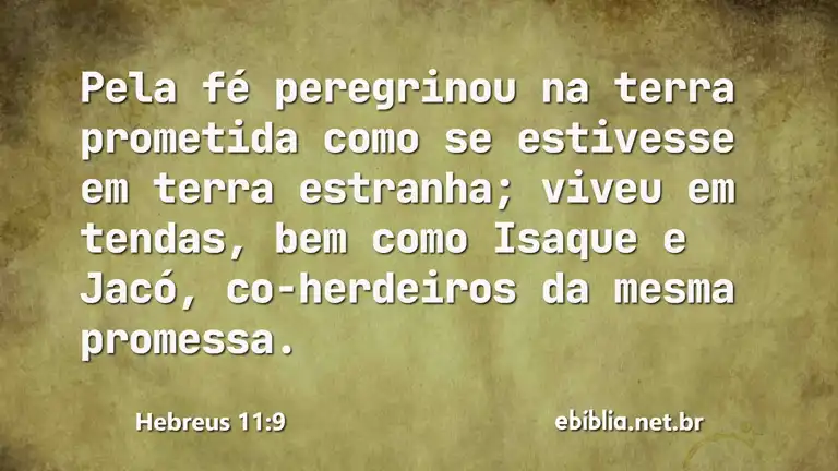 Hebreus 11:9