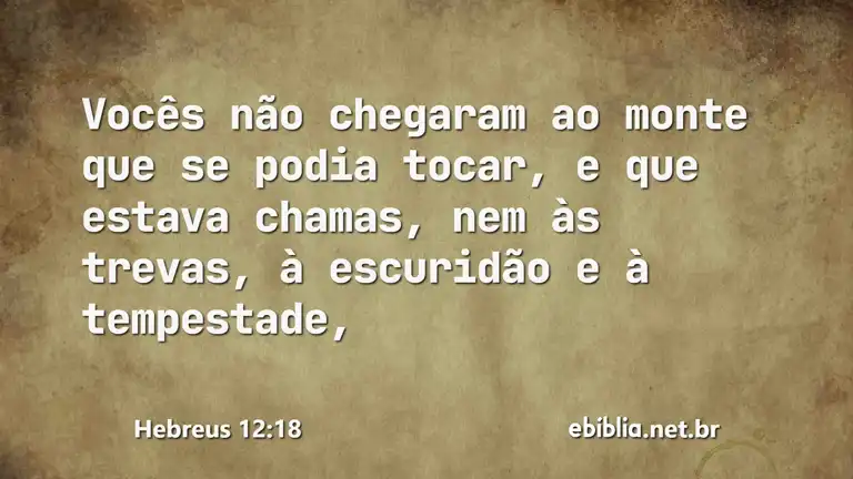 Hebreus 12:18