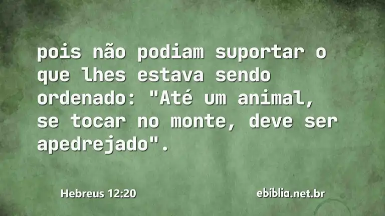 Hebreus 12:20