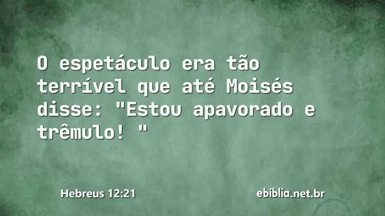 Hebreus 12:21