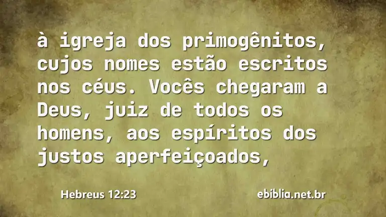 Hebreus 12:23