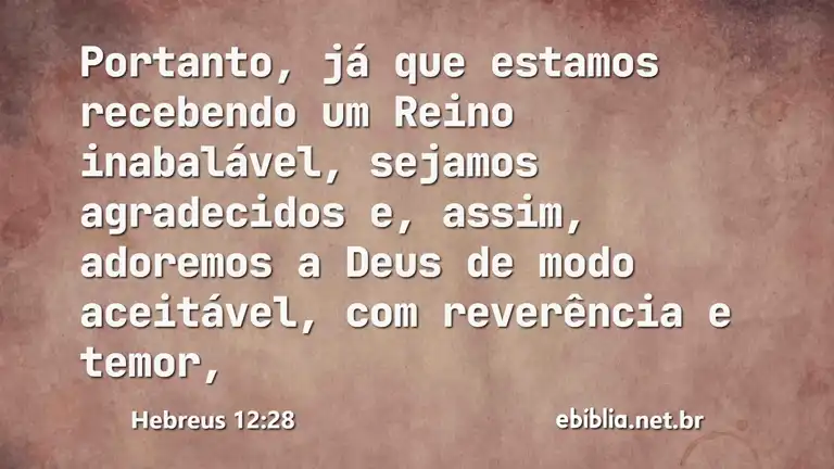 Hebreus 12:28