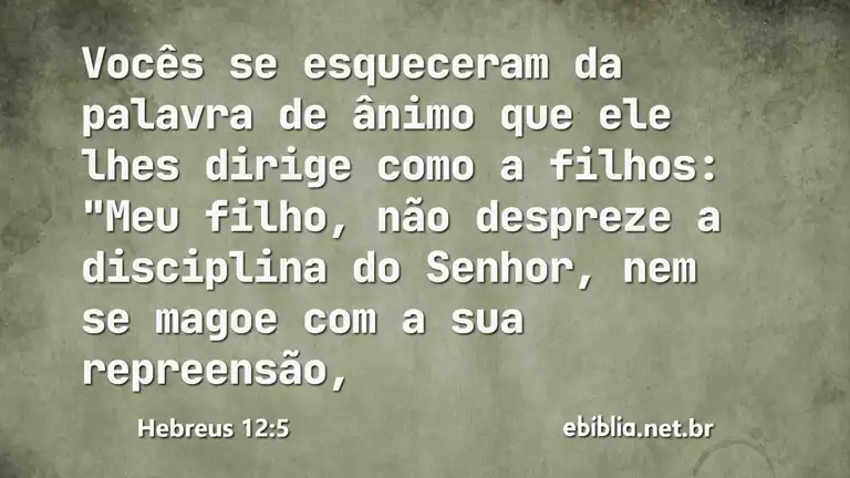 Hebreus 12:5