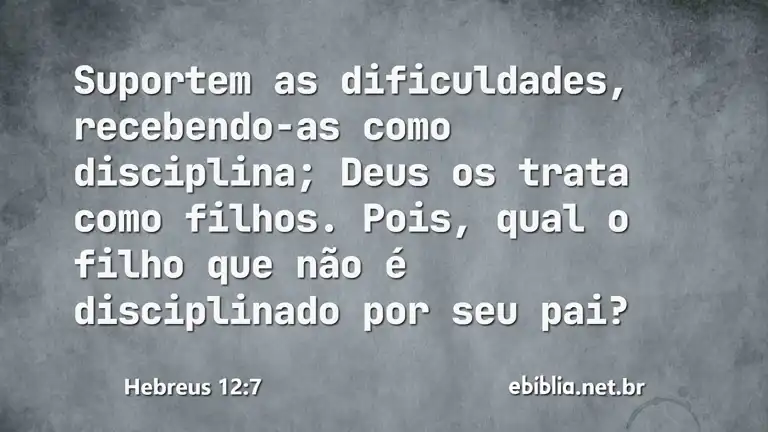 Hebreus 12:7