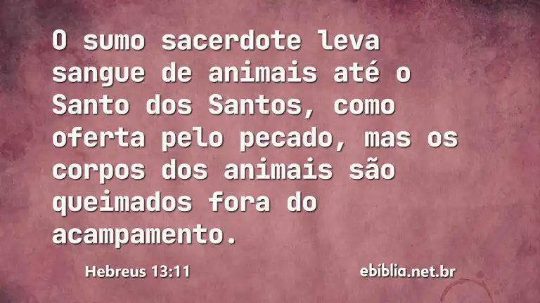 Hebreus 13:11