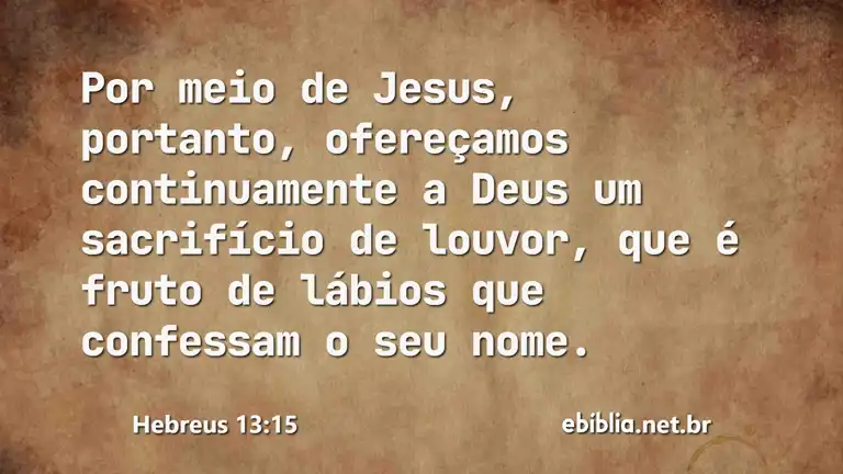 Hebreus 13:15