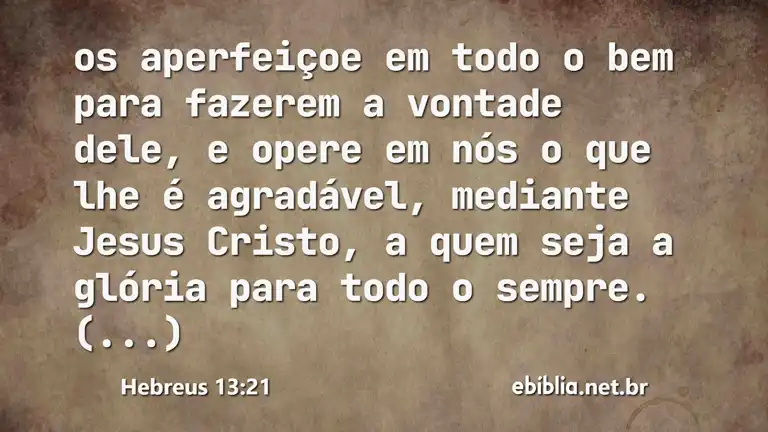 Hebreus 13:21