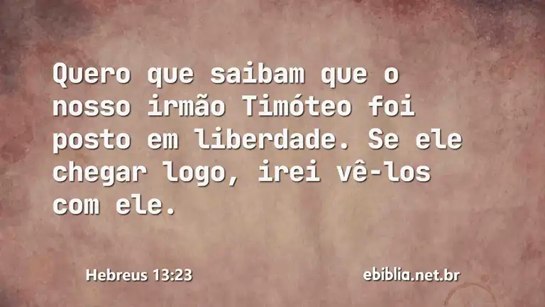 Hebreus 13:23