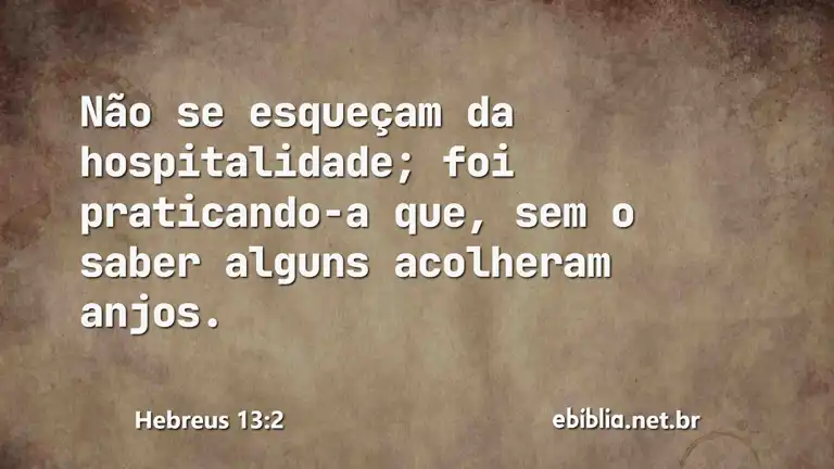 Hebreus 13:2