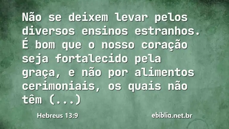 Hebreus 13:9