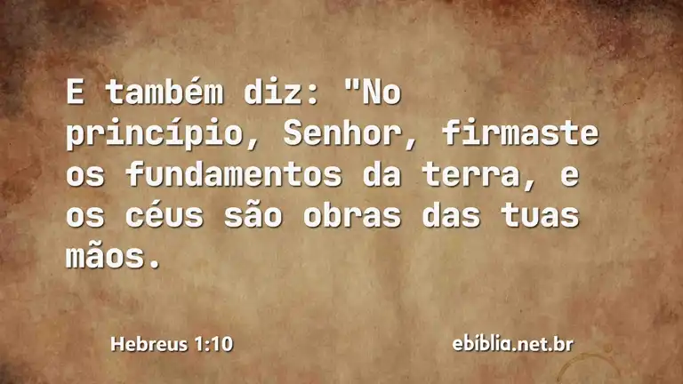 Hebreus 1:10