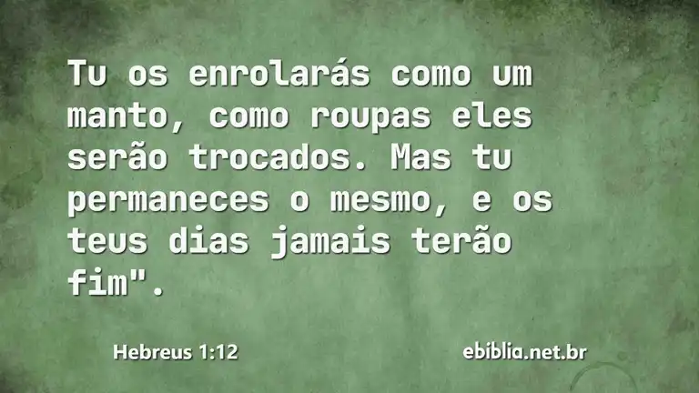 Hebreus 1:12