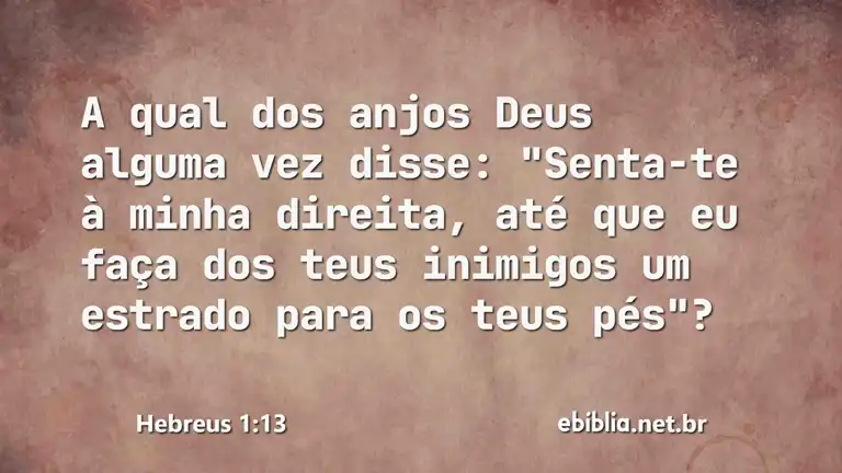 Hebreus 1:13