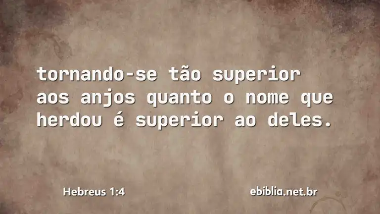 Hebreus 1:4