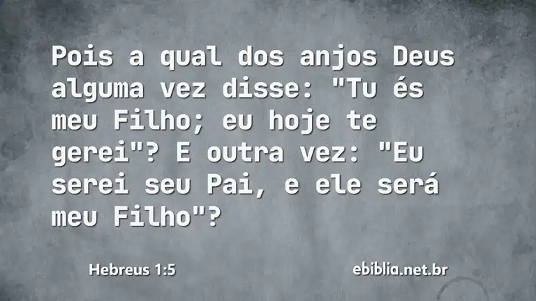 Hebreus 1:5