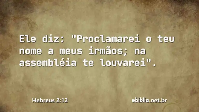 Hebreus 2:12