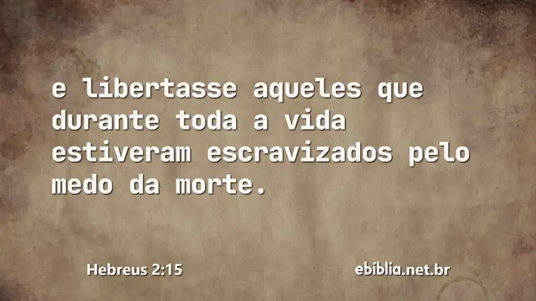 Hebreus 2:15