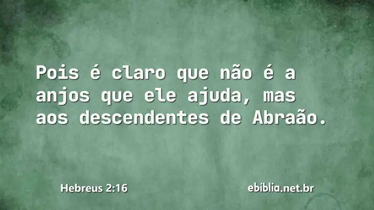 Hebreus 2:16