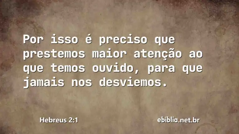 Hebreus 2:1