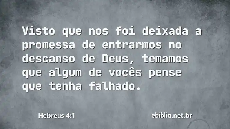 Hebreus 4:1