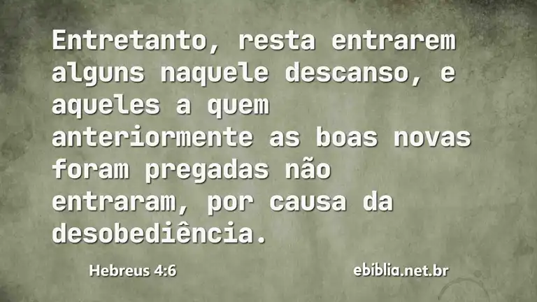 Hebreus 4:6