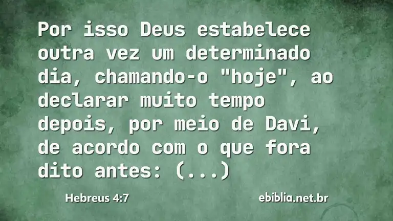 Hebreus 4:7