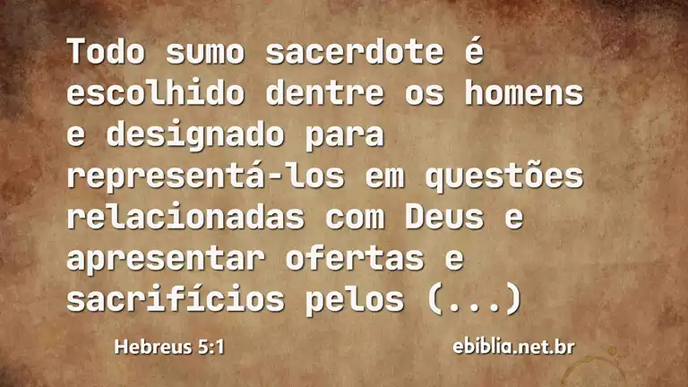 Hebreus 5:1