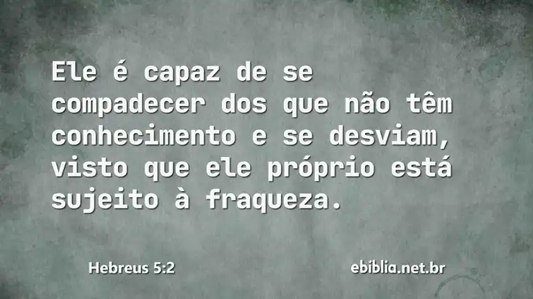 Hebreus 5:2