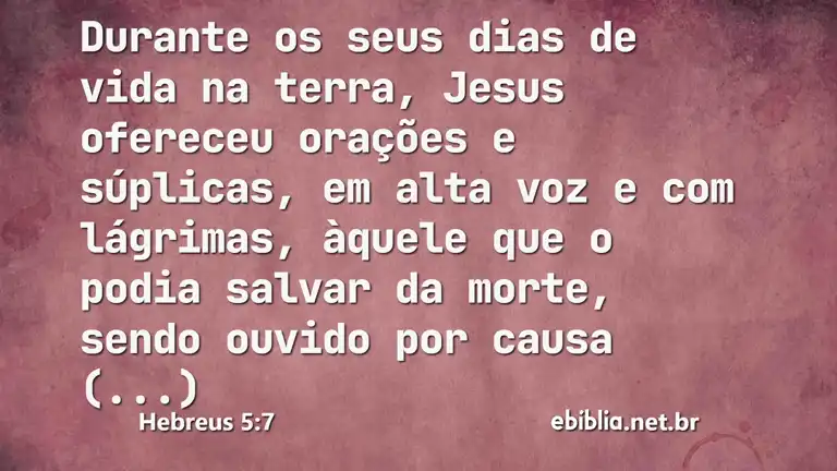 Hebreus 5:7