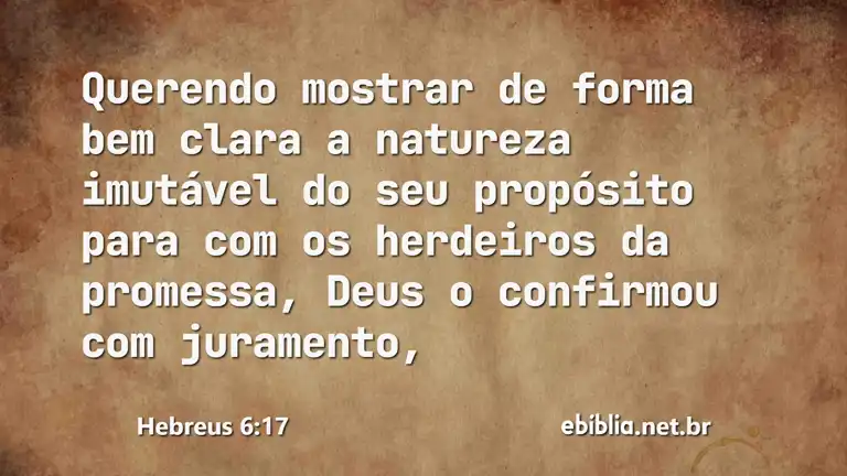 Hebreus 6:17