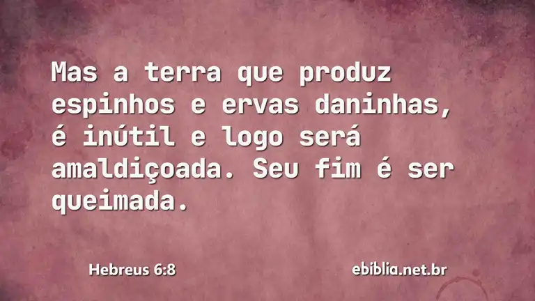 Hebreus 6:8