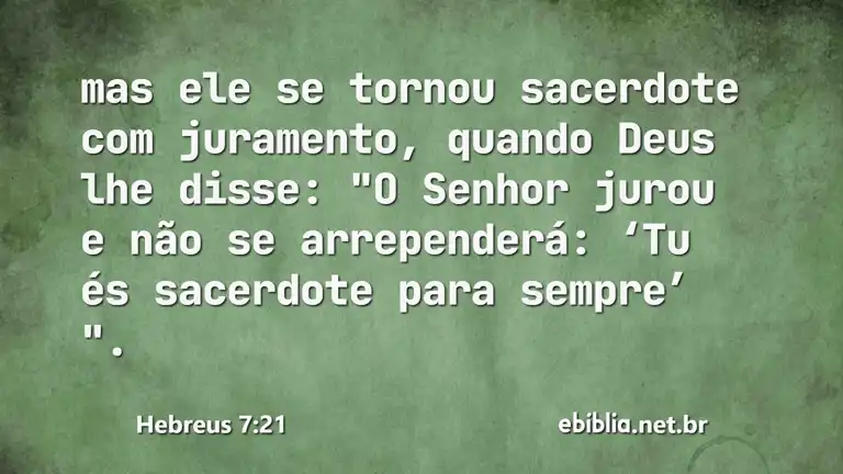 Hebreus 7:21