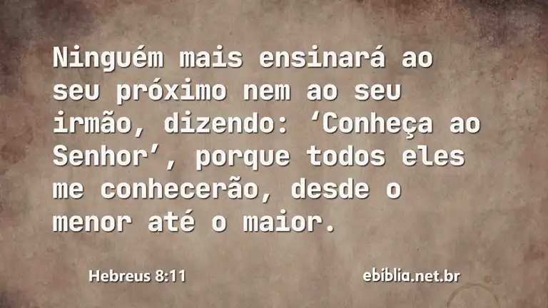 Hebreus 8:11