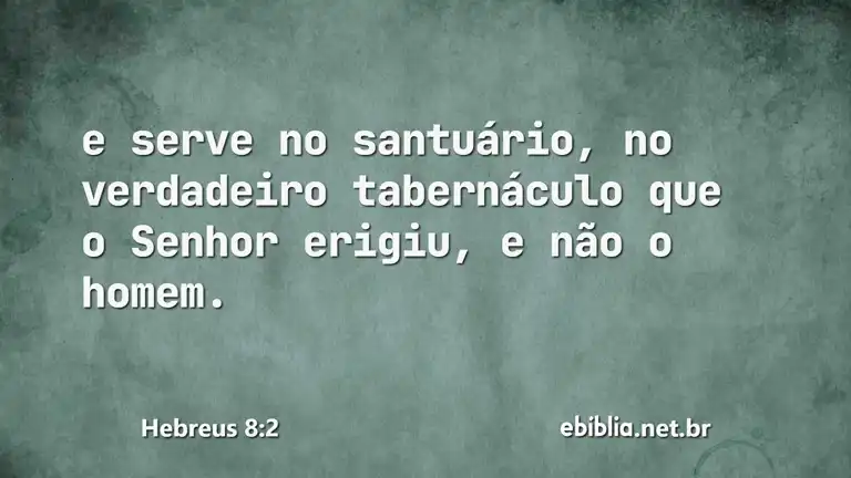 Hebreus 8:2