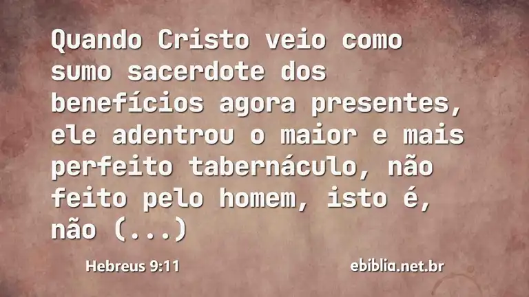 Hebreus 9:11