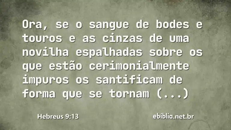 Hebreus 9:13