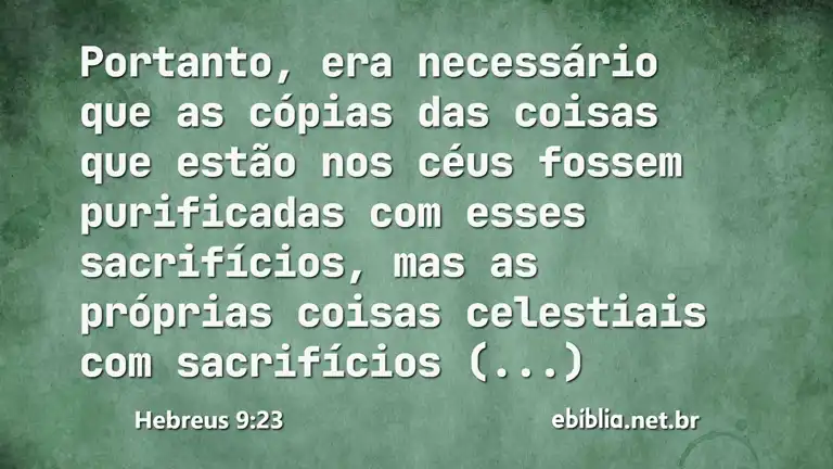 Hebreus 9:23