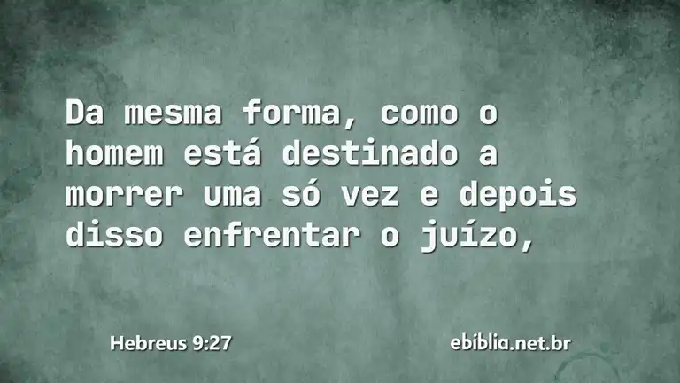 Hebreus 9:27