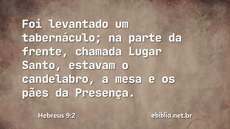 Hebreus 9:2