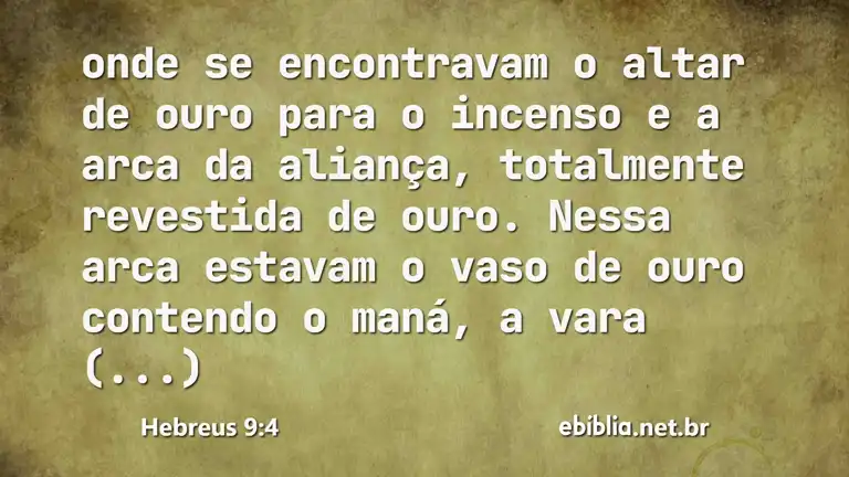 Hebreus 9:4