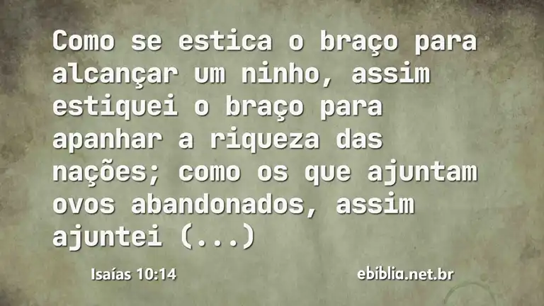 Isaías 10:14