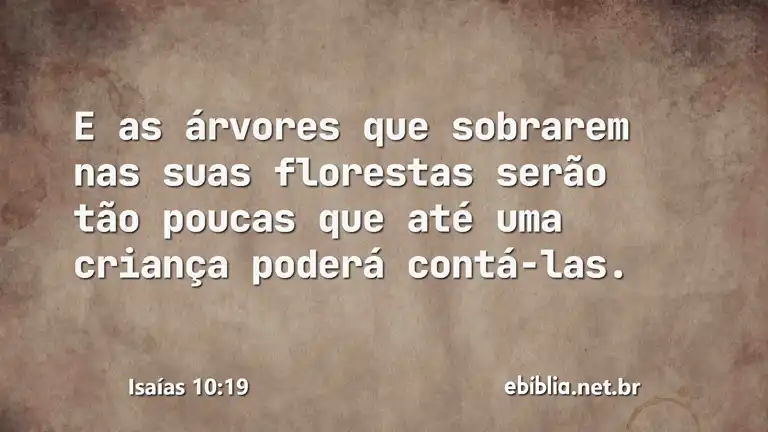 Isaías 10:19